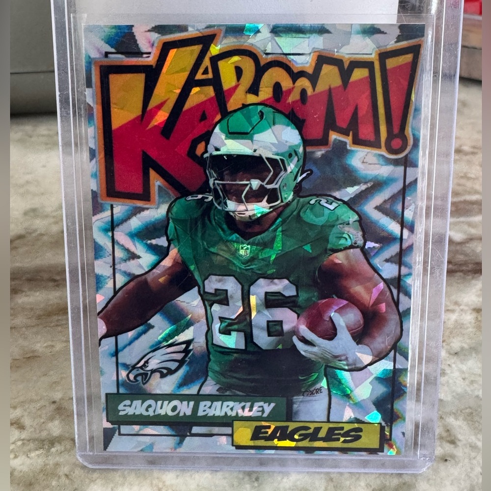 2023 Saquon Barkley Custom Printed Kaboom